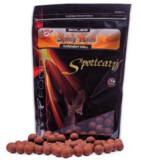 Sportcarp boilies Spicy Krill 18mm/1kg (Boilies kořeňený krill)