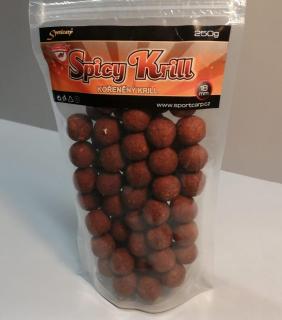 Sportcarp boilies Spicy Krill 18mm/250g (Boilies kořeňený krill)