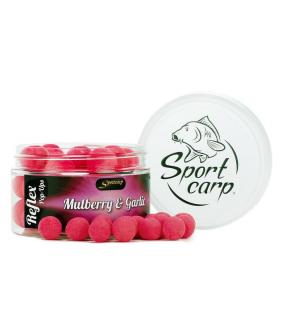 Sportcarp plovoucí boilies Reflex Mulberry Garlic 11mm (Pou Up Moruše Česnek - ržová)