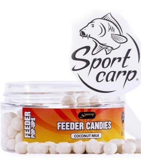 Sportcarp plovoucí nástrahy Feeder Candies Coconut Milk (kokos) 8mm (Dumbells - feeder bombóny)