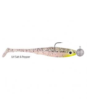 Spro ripper + jig Iris Popeye UV  Salt & Pepper 10cm/2ks 10+14g jig