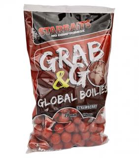 STARBAITS boilies Global Strawberry Jam (Jahoda) 20mm/1kg (Boilies Global)