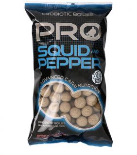 STARBAITS boilies Probiotic Squid  Pepper (oliheň a pepř) 20mm/1kg (Boilies Probiotic ST-B1KGSPE)