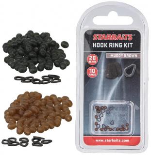 Starbaits Hook Ring Kit Weedy Green (10 ks kroužek+20 ks zarážka) (29008)