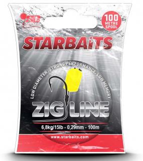 STARBAITS vlasec ZIG LINE 0,29mm/6,8kg/100m (Rybářské vlasce a ocelové lanka)