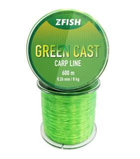 ZFIISH vlasec Green Cast Carp Line 0,26mm/8kg/600m (ZF-7401)
