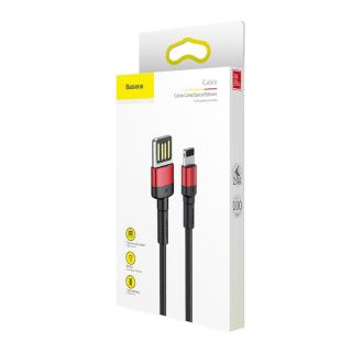 Baseus Baseus Cafule Cable (Special edition) Lightning 2.4A 1m Red-Black