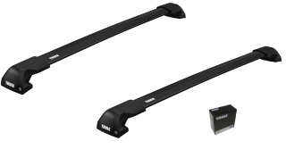 Příčníky Thule 7206 + tyče WingBar Evo Black + kit na integrované podélníky