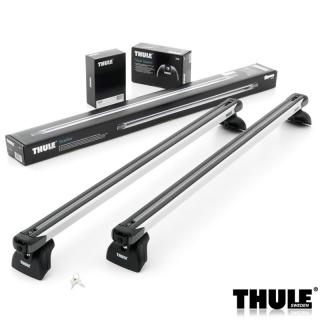 Příčníky Thule 753 + výsuvné tyče SlideBar 891 + kit integrované podélníky