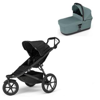 Thule Urban Glide 3 Black + korbička Mid Blue