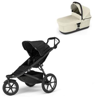 Thule Urban Glide 3 Black + korbička Soft beige