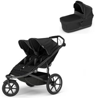 Thule Urban Glide 3 Double Black + korbička Black