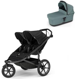 Thule Urban Glide 3 Double Black + korbička Mid blue