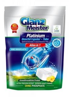 Glanz Meister Platinium tablety do myčky Alles in 1Lemon 65 ks