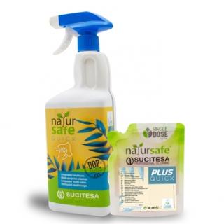 NATURSAFE XTRA QUICK FOAM univerzální čistič, sáček 50ml, Sada 16ks + lahev