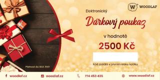 Dárkový poukaz Woodlaf.cz na nákup v hodnotě 2500 Kč