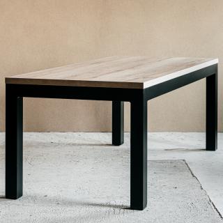 stůl Air bílá (mat), dub Halifax cínový (H3176), 2200 × 800 mm