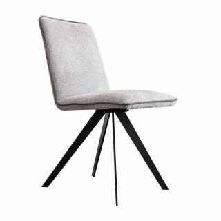 Designová moderní židle bez područek ke stolu do kuchyně / obývacího pokoje, šedá