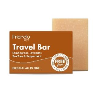 Friendly Soap přírodní mýdlo na tělo i vlasy na cestování 95 g