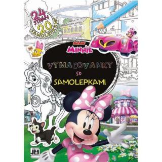 Minnie - Omalovánky se samolepkami A4+