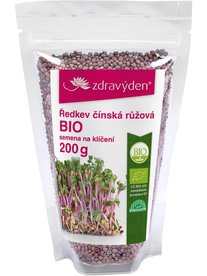 Ředkev čínská růžová BIO -  semena na klíčení 200g