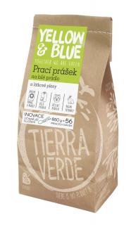 Tierra Verde – Prací prášek na bílé prádlo a pleny (Yellow & Blue), 850 g