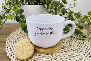 Fotodárky Tichá | Hrnek na cappuccino - Pro leváka Cappuccino pro maminku