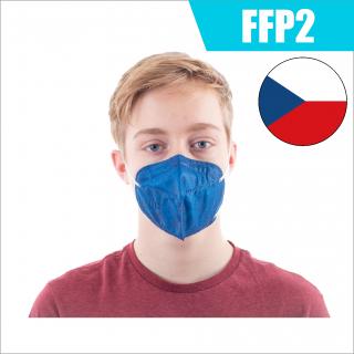 Český respirátor FFP2 PREMIUM tmavě modrý | 10ks