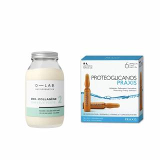 D-Lab Nutricosmetics Pro-Kolagen silné vlasy  Pro-Collagène Cheveux Forts  +  dárek ampulky Praxis classic 6ks