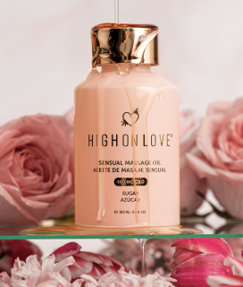 HighOnLove® Sugar High - Masážní olej CBD