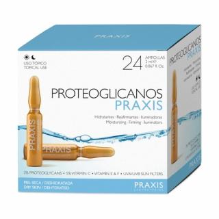 Praxis proteoglicanos modré ampule pro hydrataci a lifting pleti 24 ks ( 2ml )