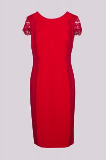 Červené pouzdrové šaty Marselini Velikost: 40