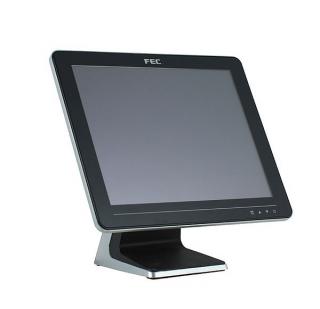 Dotykový monitor FEC AM-1015C, 15  LED LCD, PCAP (10-Touch), USB, VGA/DVI, bez rámečku, černo-stříbrný