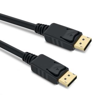 Kabel DisplayPort 1.4 přípojný kabel M/M zlacené konektory, 1,5 m