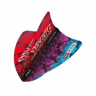 Letky na šipky Red Dragon Freestyle Peter Wright Snakebite Multi Snakeskin, 100 mikronové