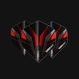 Letky na šipky Winmau PRISM ALPHA černé, červené