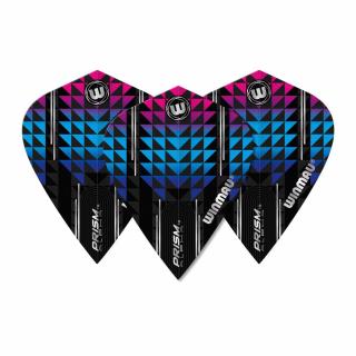 Letky na šipky Winmau Prism Alpha kite, modré a fialové