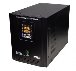 Napěťový měnič MHPower MPU-1200-12 12V/230V, 1200W, funkce UPS, čistý sinus