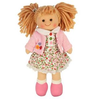 Panenka Bigjigs Toys látková Poppy, 28 cm