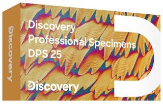 Příslušenství Discovery Prof Specimens DPS 25. „BIOLOGIE, PTÁCI, ATD.“ - sada hotových preparátů