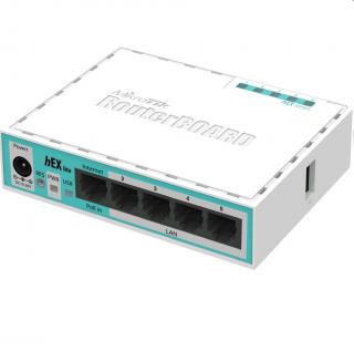 Router Mikrotik RB750r2 hEX lite 5x 10/100 LAN port, OS L4, 64 MB SDRAM