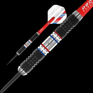 Sada šipek Winmau steel Thibault Tricole 23g, 90% wolfram