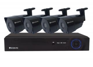 Securia Pro IP set 3MPx NVR4CHV3-B Pevný disk: 1TB