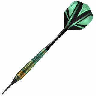 Šipky Harrows soft Vivid Green 18g, brass