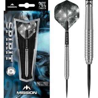 Šipky Mission steel Spirit M1 25g, 90% wolfram