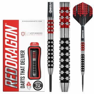 Šipky Red Dragon steel Crossfire 22g, 90% wolfram