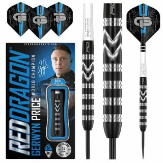 Šipky Red Dragon steel Gerwyn Price World Champion 24g, 90% wolfram