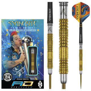 Šipky Red Dragon steel Peter Wright Double World Champion Gold Plus 24g, 90% wolfram