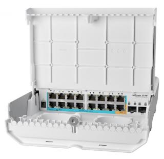 Switch Mikrotik netPower 15FR CRS318-1Fi-15Fr-2S-OUT 16x LAN, 2x SFP, reverzní POE