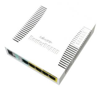 Switch Mikrotik RouterBOARD 106-1G-4P-1S (RB260GSP) 5x GLan, 1x SFP, SwOS, POE-OUT